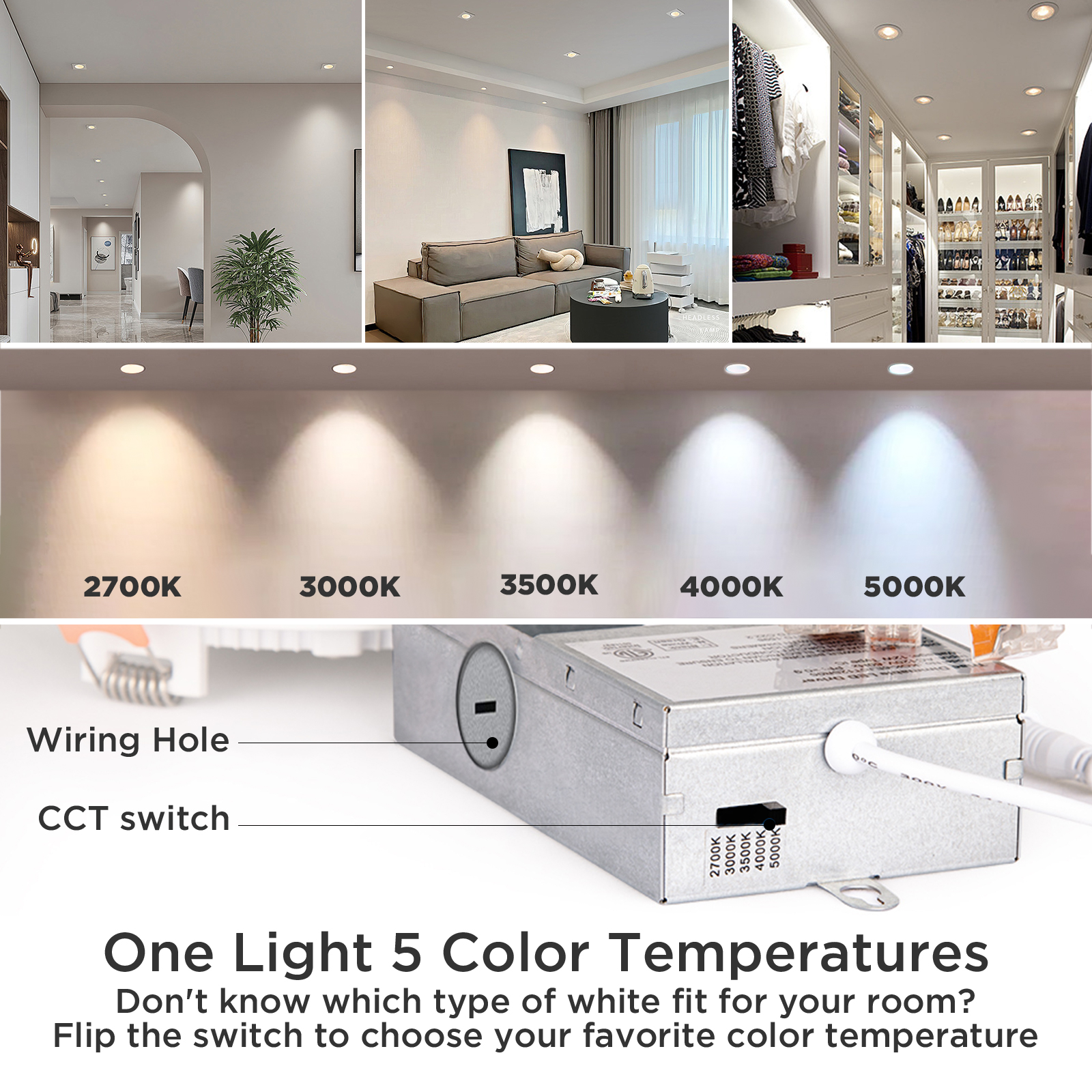 Motion Sensor LED Ceiling Light